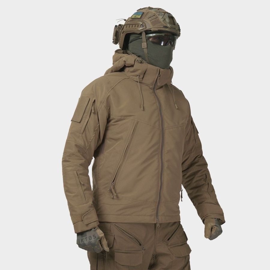 Тактична зимова куртка UATAC Basic Coyote (Койот) Membrane Climashield Apex, S фото