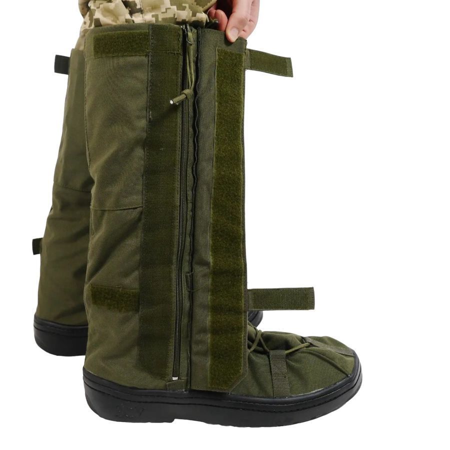 Бахіли тактичні водозахисні на взуття олива M (39-42) фото
