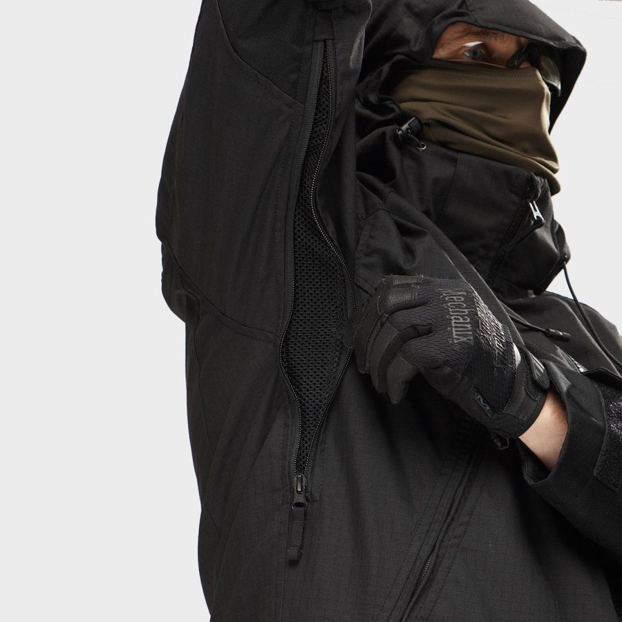 Тактична демісезонна куртка UATAC Gen 5.6 Black Ripstop | S фото