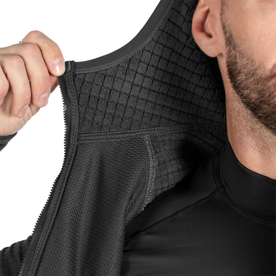 Мужская тактическая флисовая кофта Plast Hood Графит Camotec фото