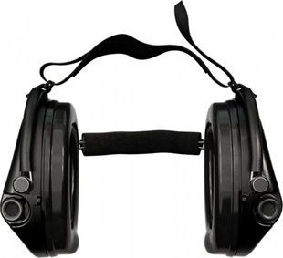 Активні навушники для стрільби Sordin Supreme Pro Neckband Black із заднім тримачем під шолом (76302-02-s) фото