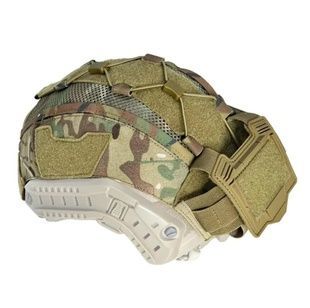 Кавер-чохол на шолом FAST IdoGear M (Multicam) з підсумком для акб фото