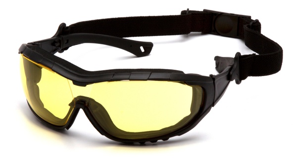Захисні окуляри-маска Pyramex V3T (amber) Anti-Fog, жовті фото