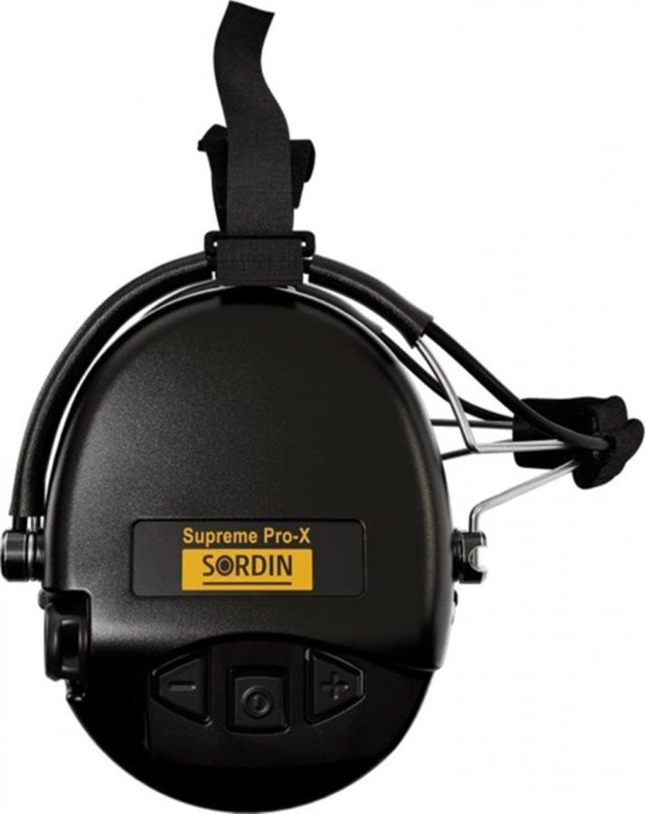 Активные наушники для стрельбы Sordin Supreme Pro Neckband Black с задним держателем под шлем (76302-02-s) фото