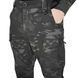 Демісезонний тактичний костюм Twill FS штани та кітель Чорний мультикам Kiborg фото 7