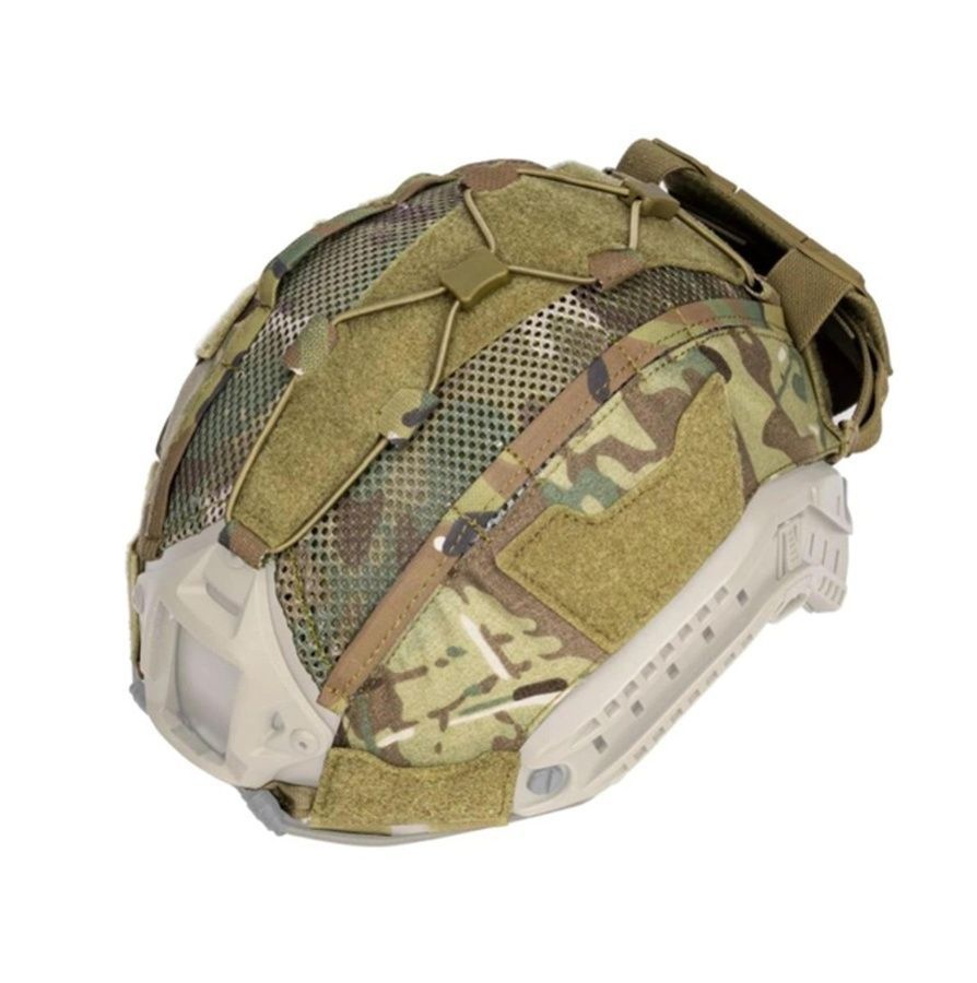 Кавер-чохол на шолом FAST IdoGear M (Multicam) з підсумком для акб фото