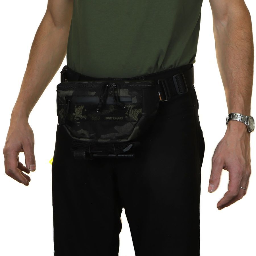 Тактическая сумка &ndash; поясная бананка, Black MultiCam, MolliUA фото