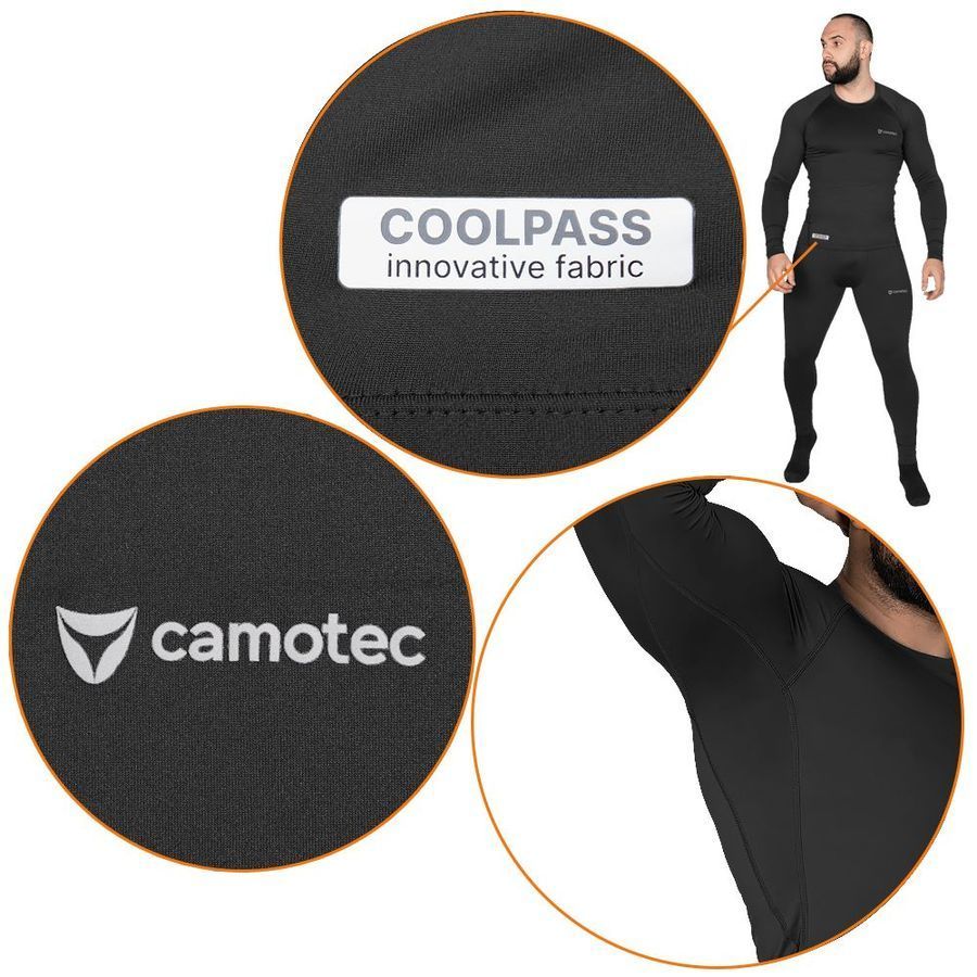 Мужской комплект термобелья LVL1 черный Camotec фото