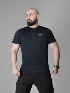 Футболка Basic Coolmax Antistatic темно-синяя BEZET фото