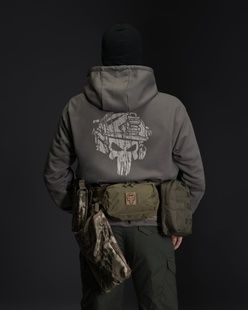 Худі BEZET Soldier army grey фото