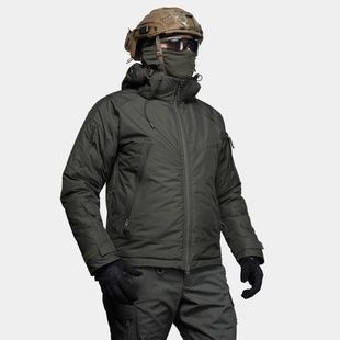 Тактическая зимняя куртка UATAC Basic Olive (Оливка) Membrane Climashield Apex 136 фото