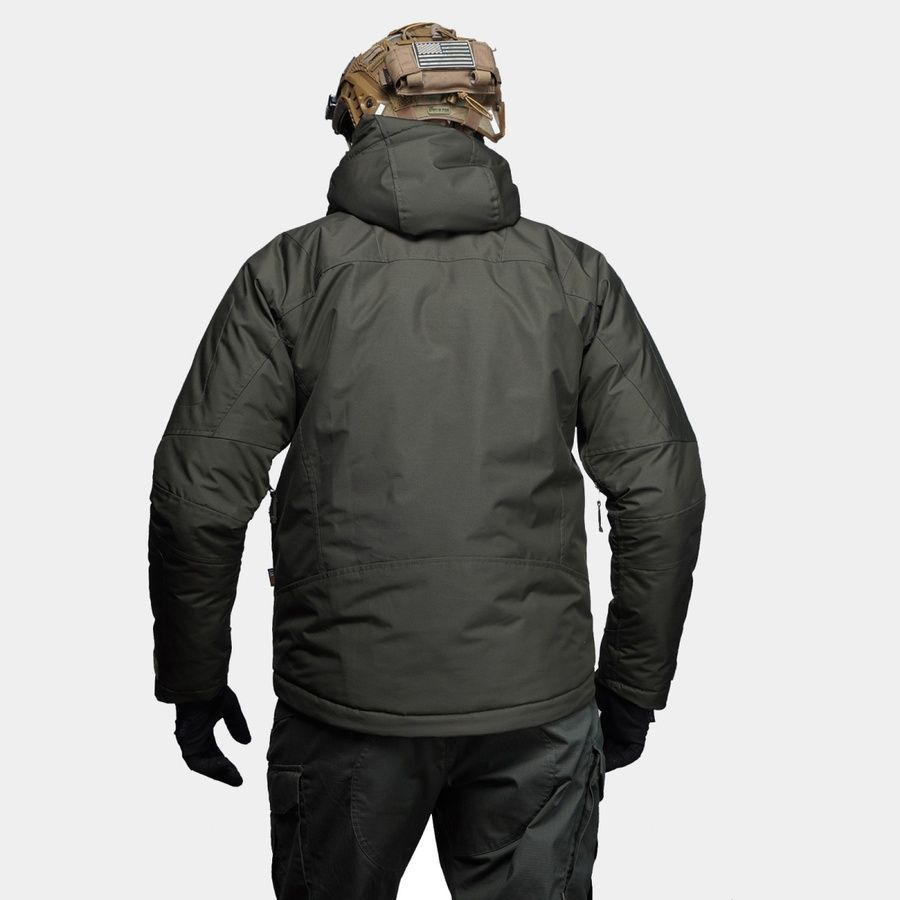 Тактическая зимняя куртка UATAC Basic Olive (Оливка) Membrane Climashield Apex 136 фото