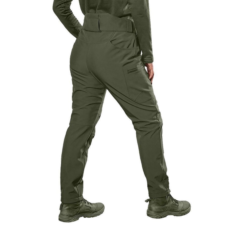 Демисезонный женский военный комплект Softshell Olive Camotec фото