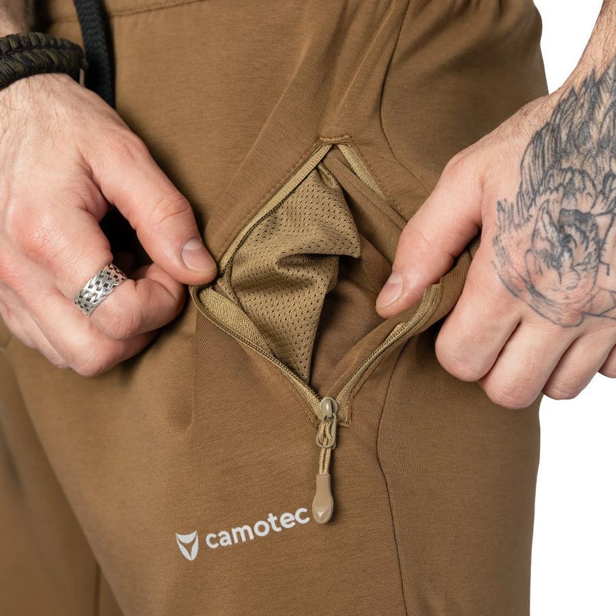 Повседневные летние спортивные брюки FitPro ShapeKnit Койот Camotec фото
