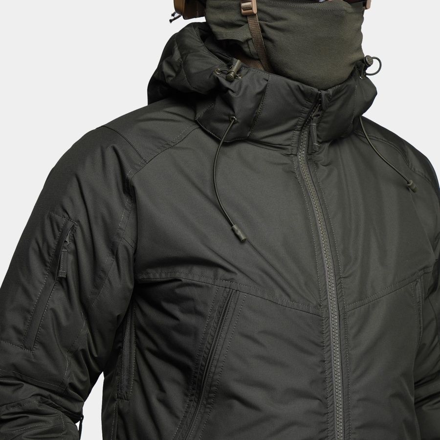 Тактическая зимняя куртка UATAC Basic Olive (Оливка) Membrane Climashield Apex 136 фото