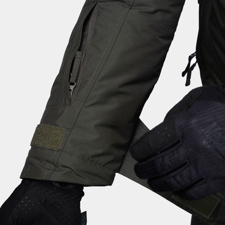 Тактическая зимняя куртка UATAC Basic Olive (Оливка) Membrane Climashield Apex 136 фото