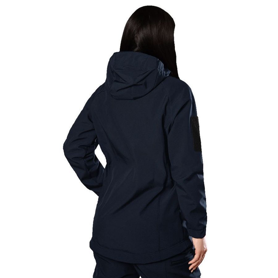 Демисезонный женский военный комплект Softshell Blue Camotec фото