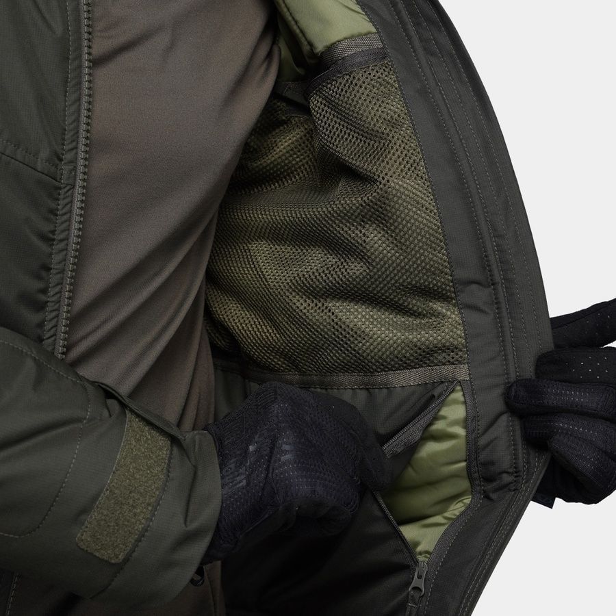 Тактическая зимняя куртка UATAC Basic Olive (Оливка) Membrane Climashield Apex 136 фото