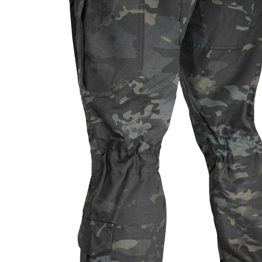 Демисезонный тактический костюм Twill FS брюки и китель Черный мультикам Kiborg фото