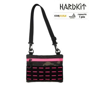 Тактична сумка через плече RoKit Multicam Black Pink S з MOLLE та велкро фото