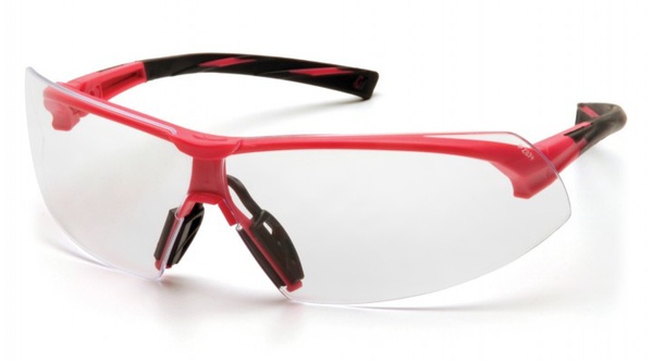 Захисні окуляри Pyramex Onix Pink (clear) прозорі у рожевій оправі фото