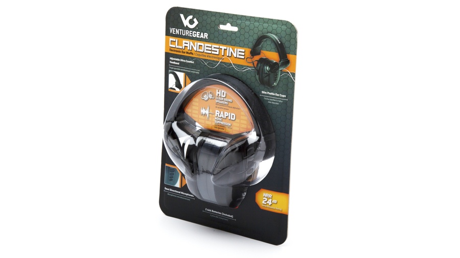 Активні навушники протишумні захисні Venture Gear Clandestine NRR 24dB (колір графіт) фото