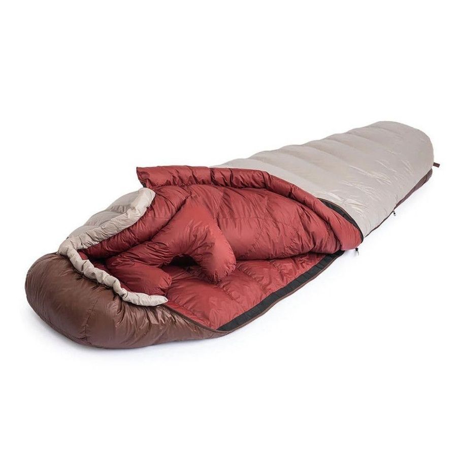 Спальник з натуральним пухом Naturehike Snowbird NH20YD001,p-р L, коричневий 560 г фото