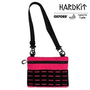 Тактична сумка через плече RoKit Pink Black S з MOLLE та велкро фото