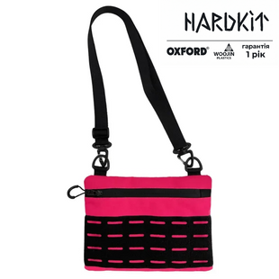 Тактична сумка через плече RoKit Pink Black S з MOLLE та велкро фото