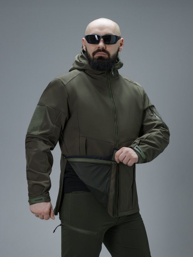 Куртка Softshell BEZET Робокоп GEN.III хаки фото
