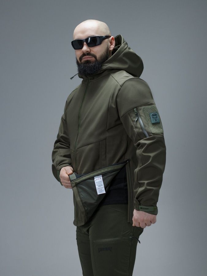 Куртка Softshell BEZET Робокоп GEN.III хаки фото