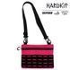 Тактическая сумка через плечо RoKit Pink Black S с MOLLE и велкро фото 1