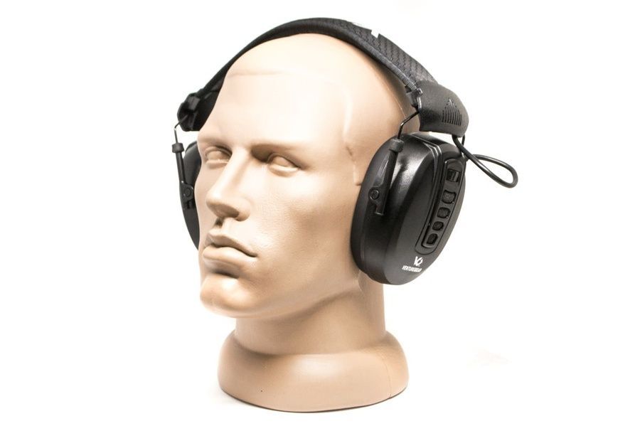 Активные противошумные наушники защитные Venture Gear Clandestine NRR 24dB (черные) фото