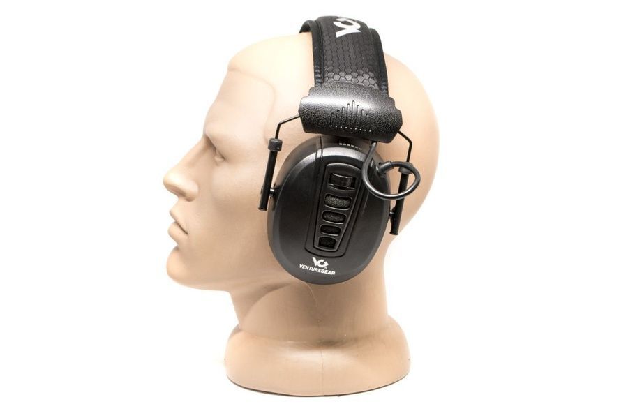 Активные противошумные наушники защитные Venture Gear Clandestine NRR 24dB (черные) фото