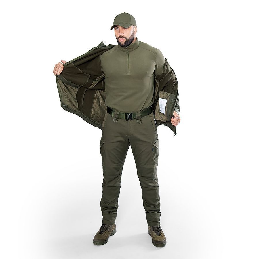 Мужская тактическая флисовая кофта Hawk Himatec олива Camotec фото