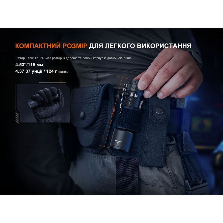 Тактичний ліхтар ручний Fenix TK05R фото