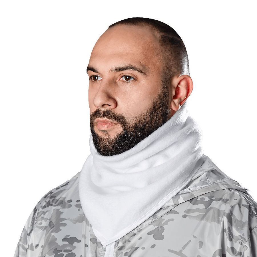 Тактический шарф-труба WarmFlex Fleece SJ белый Camotec фото