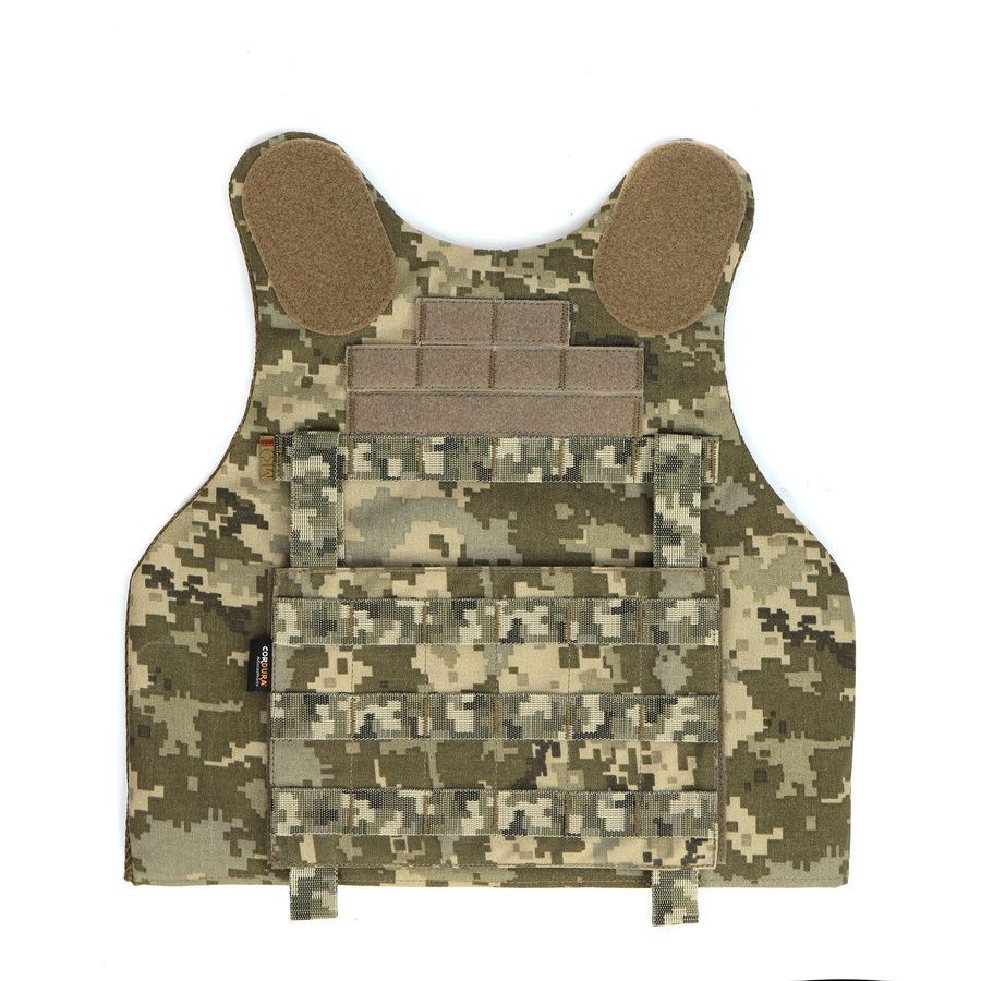 Балістична майка 1 або 2 класу ДСТУ, модульний жилет, піксель MOLLI