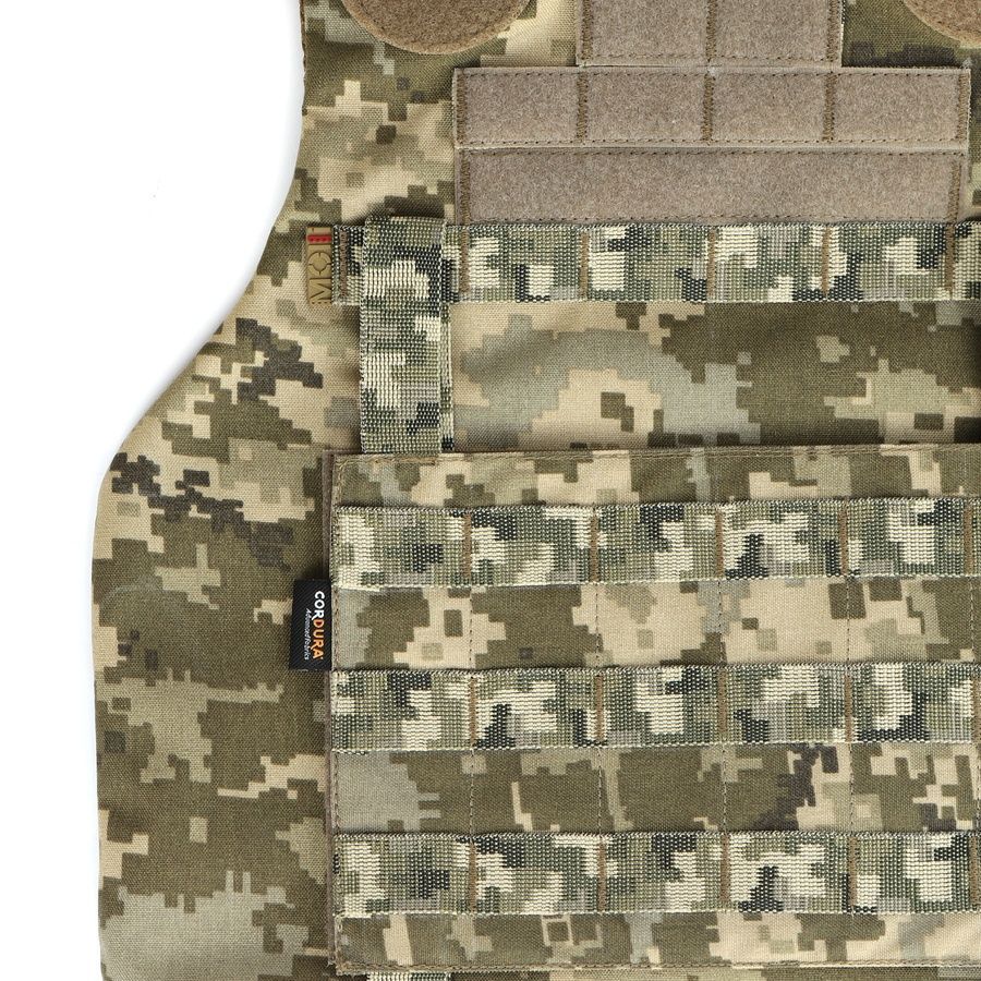 Балістична майка 1 або 2 класу ДСТУ, модульний жилет, піксель MOLLI