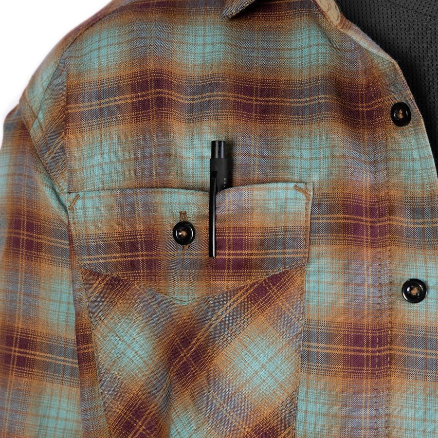 Повседневная рубашка "Легіт" Blue/Brown Camotec фото