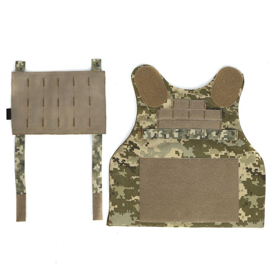 Балістична майка 1 або 2 класу ДСТУ, модульний жилет, піксель MOLLI