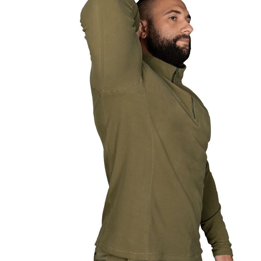 Мужская тактическая флисовая кофта Hawk Himatec песочный Camotec фото