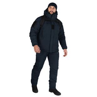 Зимовий чоловічий костюм-військовий комплект Patrol Taslan Темно-Синій Camotec фото