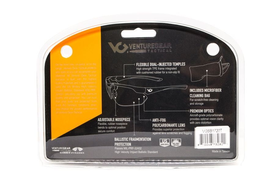 Тактичні окуляри Venture Gear Tactical Drone 2.0 Green (clear) Anti-Fog, прозорі в зеленій оправі фото