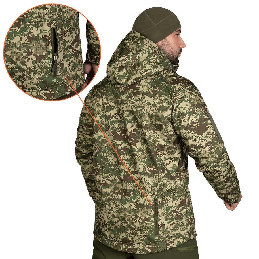 Демисезонная тактическая куртка Softshell Stalker хижак Camotec фото