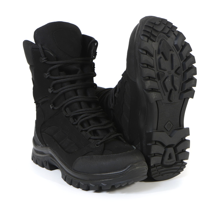 Берці черевики тактичні чорні замшеві (Високі) 792 МОЛЛІ VZ-011 фото