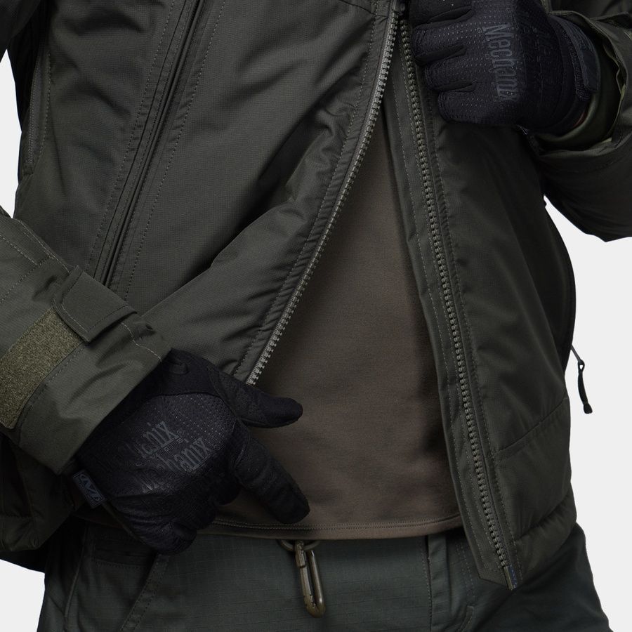 Тактическая зимняя куртка UATAC Basic Olive (Оливка) Membrane Climashield Apex 136 фото
