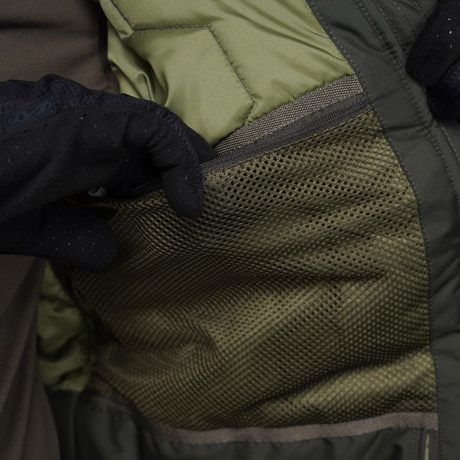 Тактическая зимняя куртка UATAC Basic Olive (Оливка) Membrane Climashield Apex 136 фото