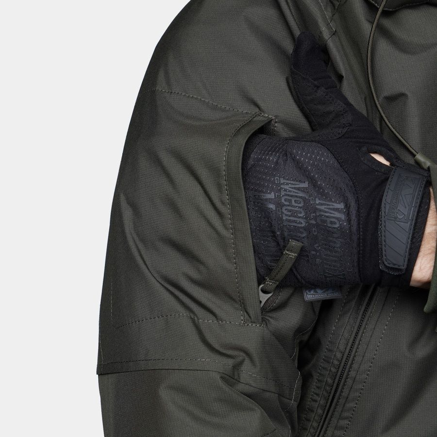 Тактическая зимняя куртка UATAC Basic Olive (Оливка) Membrane Climashield Apex 136 фото