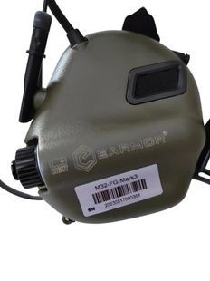 Активні захисні навушники Earmor M32 MARK3 (FG) Olive Mil-Std фото
